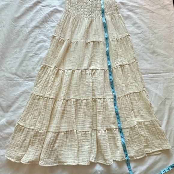 Lotus and Luna Cream Sundrift Maxi Skirt New with Tags Size Small 100% Cotton - Picture 6 of 6